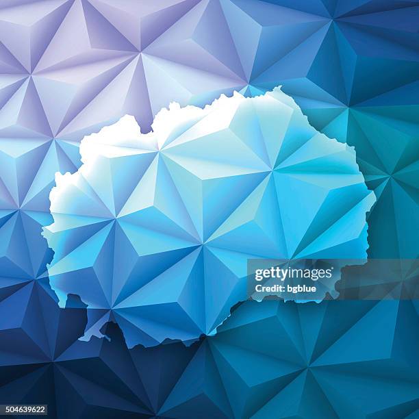 macedonia on abstract polygonal background - low poly, geometric - skopje stock illustrations