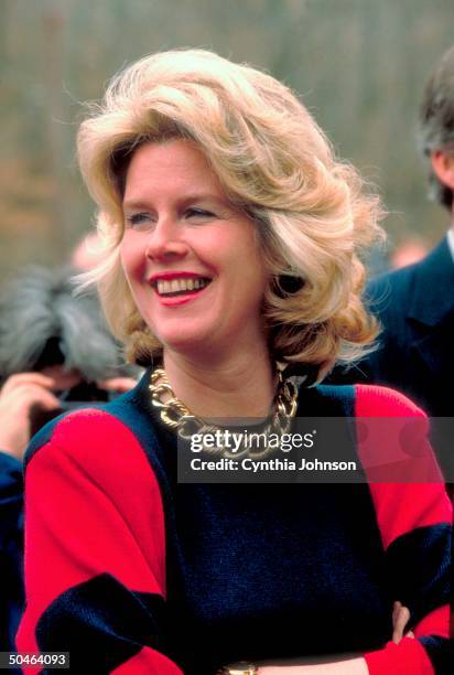 Tipper Gore, ready to vote in primary on Super Tuesday, during her husband's bid for the Democratic presidential nomination.