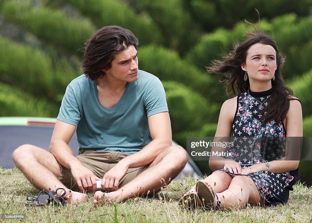 Jackson Gallagher And Philippa Northeast Film With Cast Members On jackson-gallagher-and-philippa-northeast-film-with-cast-members-on