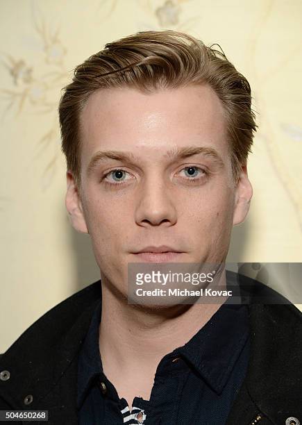 Actor Jake Abel attends The Weinstein Company And A+E Networks "War And Peace" screening at The London West Hollywood on January 11, 2016 in West...