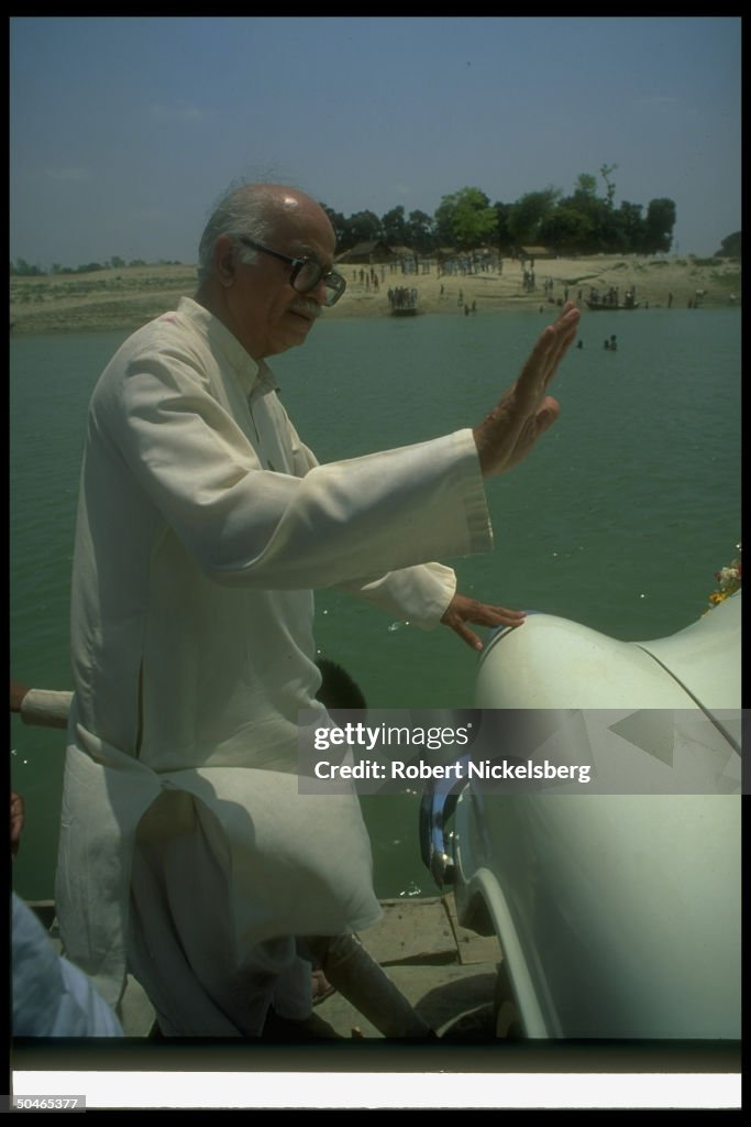 Hindu nationalist BJP ldr. L.K. Advani,