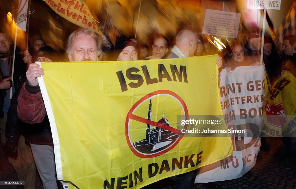 Pegida Marches In Munich