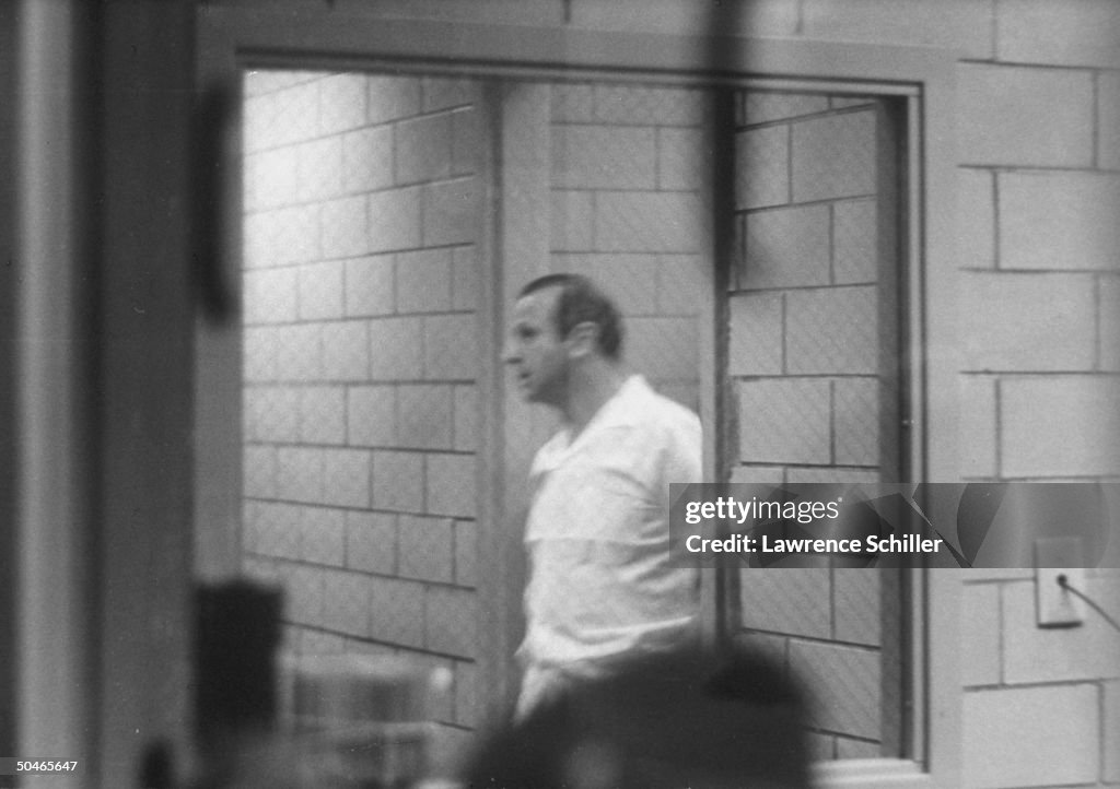 Jack Ruby Night club owner Jack Ruby seen through window inside jail shortly ...