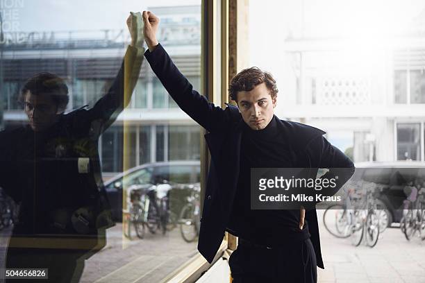 Actor Samuel Schneider is photographed for Self Assignment on November 15, 2015 in Berlin, Germany.