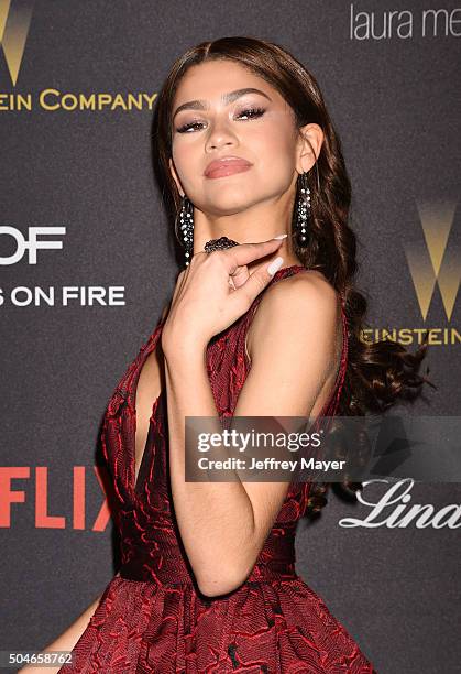 Singer/actress Zendaya attends The Weinstein Company and Netflix Golden Globe Party, presented with DeLeon Tequila, Laura Mercier, Lindt Chocolate,...