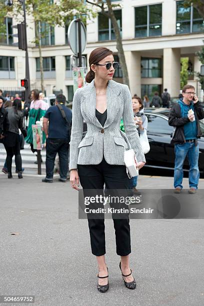 Guest on day 9 during Paris Fashion Week Spring/Summer 2016/17 on October 7, 2015 in London, England.