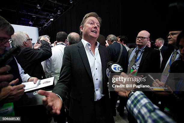 Henrik Fisker, founder of Henrick Fisker Design, is shown at the Fisker reveal at the 2016 North American International Auto Show January 12th, 2016...