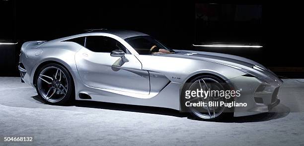 The Fisker Force 1 sports car is revealed to the news media at the 2016 North American International Auto Show January 12th, 2016 in Detroit,...