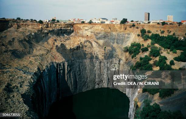 The Big Hole, diamond mine in Kimberley, closed in 1914, South Africa.