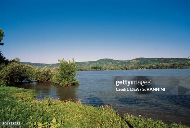 The Danube River at Visegrad, Hungary.