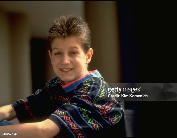 Afflicted teen Ryan White, hemophiliac who contracted virus through tainted blood transfusion.
