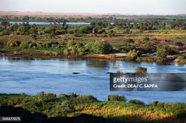 The Nile River near the Sixth Cataract, Nubia, Sudan.