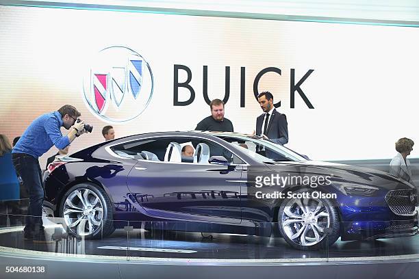 Buick shows off the Avista concept at the North American International Auto Show on January 12, 2016 in Detroit, Michigan. The show is open to the...
