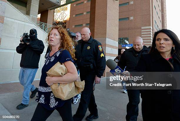 Tonya Couch, escorted by two Sheriff's deputies, was released from the Tarrant County Jail this morning and taken to the County Adult Probation...