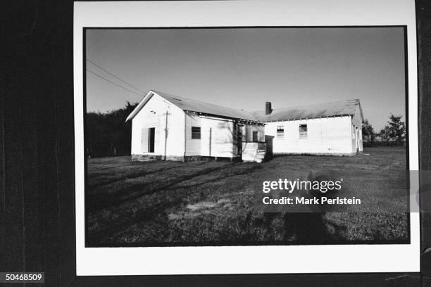 Run-down Lone Tree Baptist Church which law professor Anita Hill, who claimed that Supreme Court Justice Clarence Thomas sexually harassed her,...