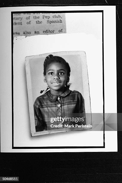 Photo of law professor Anita Hill, who claimed that Supreme Court Justice Clarence Thomas sexually harassed her, in grade school.