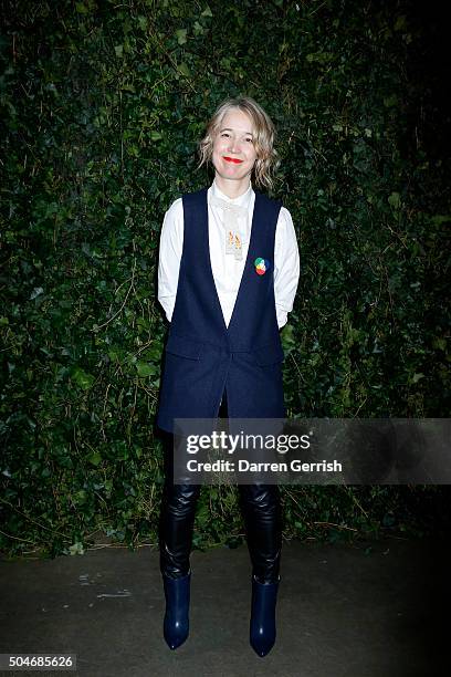 Justine Simons attends the opening of "Women: New Portraits By Annie Leibovitz" hosted by Vogue & UBS at Wapping Hydraulic Power Station on January...