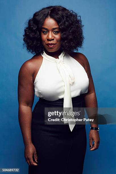 Actress Uzo Aduba poses for a portrait at the 2016 Film Independent Filmmaker Grant And Spirit Award Nominees Brunch on January 9, 2016 in Los...