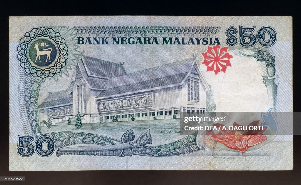 50 ringgit banknote...