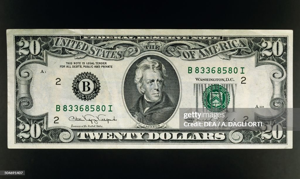 20 dollars banknote...