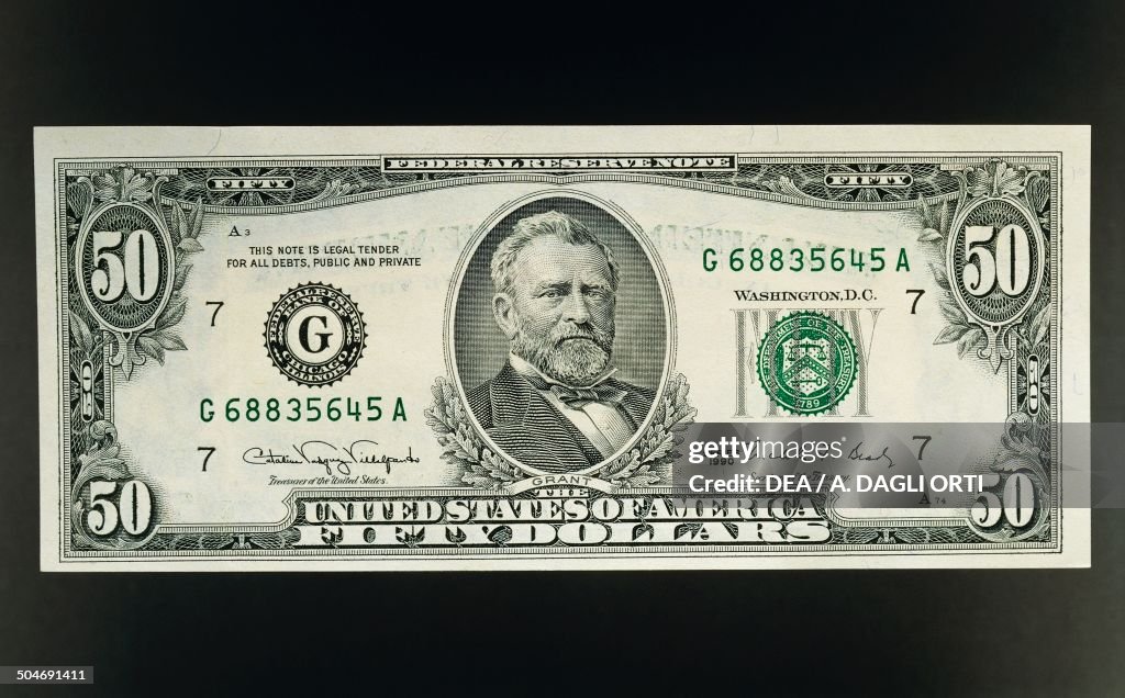 50 dollars banknote...