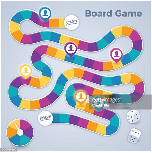 board game - build path stock-grafiken, -clipart, -cartoons und -symbole