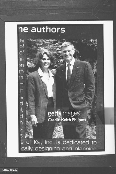 Photo of church builder Roe Messner posing w. Wife Ruth Ann on back flap of his book BUILDING FOR THE MASTER: BY DESIGN; he has been a close friend &...