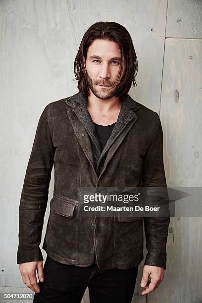 Zach McGowan of STARZ 'Black Sails' poses in the Getty Images Portrait Studio at the 2016 Winter Television Critics Association press tour at the...