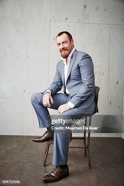 Toby Stephens of STARZ 'Black Sails' poses in the Getty Images Portrait Studio at the 2016 Winter Television Critics Association press tour at the...