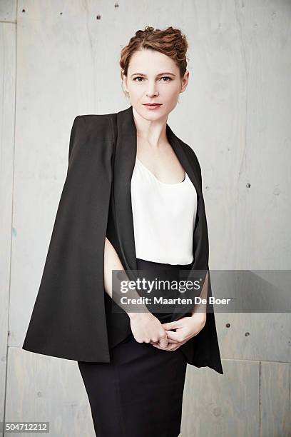 Amy Seimetz of STARZ 'The Girlfriend Experience' poses in the Getty Images Portrait Studio at the 2016 Winter Television Critics Association press...