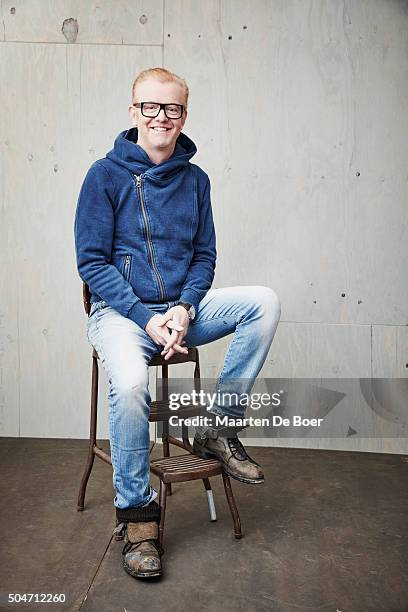 Chris Evans of BBC America's 'Top Gear' poses in the Getty Images Portrait Studio at the 2016 Winter Television Critics Association press tour at the...