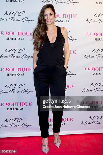 Lorena Van Heerde attends 'MTC' shoes presentation by Maria Teresa Campos at Le Boutique on January 12, 2016 in Madrid, Spain.