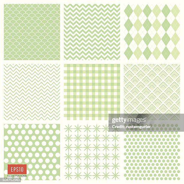 pattern set - lizard scales pattern stock illustrations