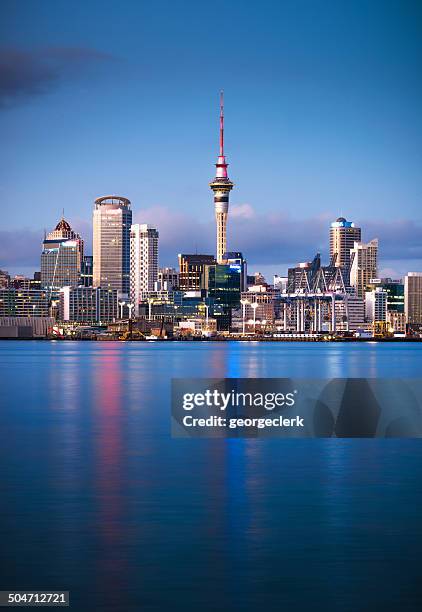 auckland amanecer - auckland fotografías e imágenes de stock