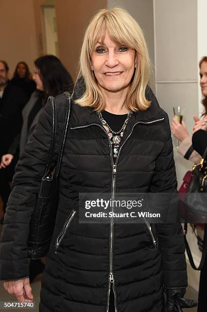 Lynn Faulds Wood attends Saatchi's first ever all female show to mark the Gallery's 30th Anniversary at The Saatchi Gallery on January 12, 2016 in...