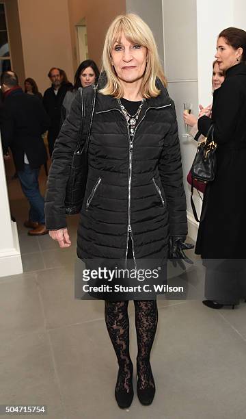 Lynn Faulds Wood attends Saatchi's first ever all female show to mark the Gallery's 30th Anniversary at The Saatchi Gallery on January 12, 2016 in...