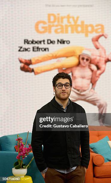 Actor Adam Pally visit 'Despierta America' morning show at Univision Headquarters on the set of Univisions Despierta America to promote "Dirty...