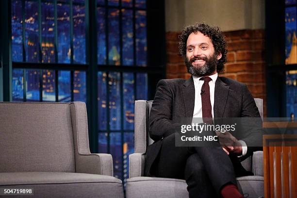 Episode 310 -- Pictured: Actor Jason Mantzoukas during an interview on January 12, 2016 --