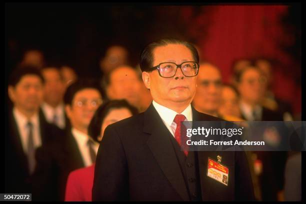 Zeming Jiang Communist Party Gen. Secy. Jiang Zemin during opening of 14th... News ...