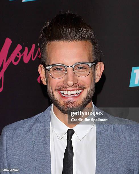 Actor Nico Tortorella attends the "Younger" season 2 and "Teachers" series premiere at The NoMad Hotel on January 12, 2016 in New York City.