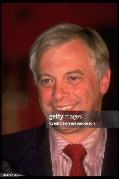 Hong Kong Gov. Christopher Patten during his 1st official visit to Beijing, China.