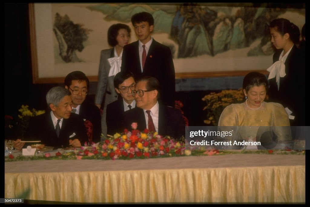 Michiko [RF: Japan RF];Akihito [& Wife] [RF: Japan RF];Zemin Jiang