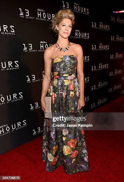 Actress Alexia Barlier attends the Dallas Premiere of the Paramount Pictures film 13 Hours: The Secret Soldiers of Benghazi at the AT&T Dallas...