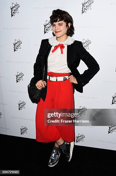 Singer/songwriter SoKo attends Stella McCartney Autumn 2016 Presentation at Amoeba Music on January 12, 2016 in Los Angeles, California.