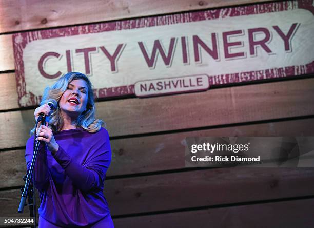 Emily West performs at City Winery Nashville on January 12, 2016 in Nashville, Tennessee.