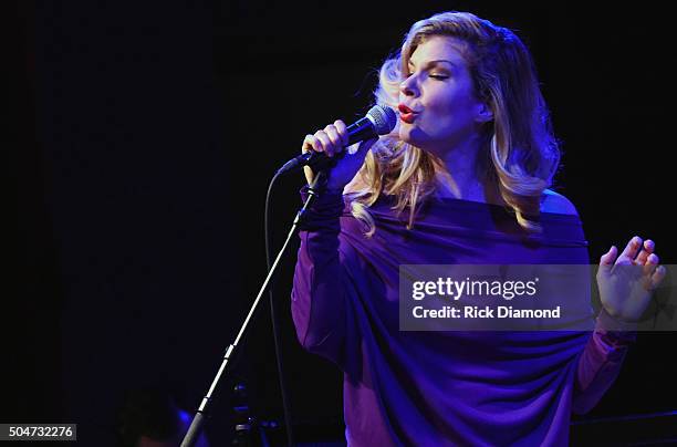 Emily West performs at City Winery Nashville on January 12, 2016 in Nashville, Tennessee.