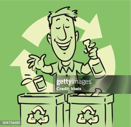 Garbage Compartus Separating Garbage High-Res Vector Graphic - Getty Images
