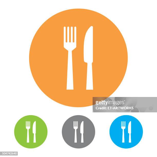 restaurant symbole. vektor - messer stock-grafiken, -clipart, -cartoons und -symbole