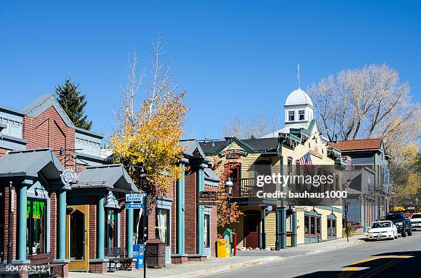 breckenridge, colorado - main street sign stock pictures, royalty-free photos & images