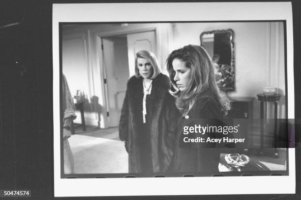 Comedian/actress Joan Rivers w. Daughter Melissa in scene fr. Tears & Laughter: The Joan & Melissa Rivers Story, an autobiographical TV drama about...
